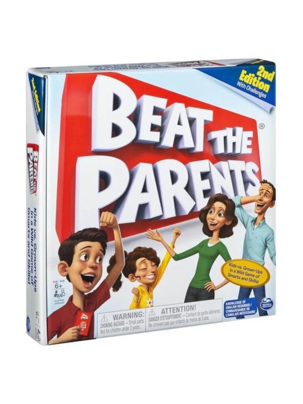 Beat The Parents 2nd Edition Family Board Game Trivia Challenges Kids Vs Adults